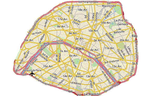 Carte de la zone d'intervention